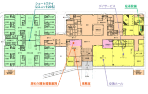 ゆめが丘鶴寿園　1F間取り図