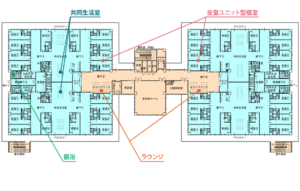 ゆめが丘鶴寿園　3F間取り図